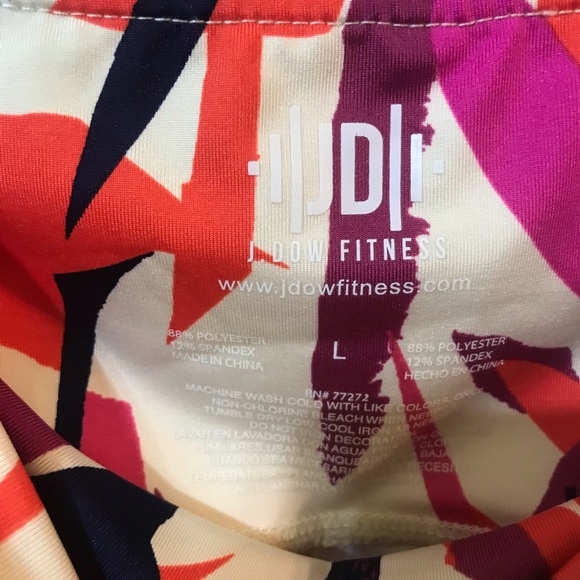 J Dow Fitness Top and Leggings Size Large - Picture 2 of 6